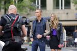 Amsterdam 30 september 2014
Kelly Kruger, Darin Brooks, Kim Matula, Scott Clifton, Ashleigh Brewer en Ferry Doedens uit de Amerikaanse soapserie The Bold and the Beautiful tijdens opnames op de dam in Amsterdam.