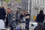 Amsterdam 30 september 2014
Kelly Kruger, Darin Brooks, Kim Matula, Scott Clifton, Ashleigh Brewer en Ferry Doedens uit de Amerikaanse soapserie The Bold and the Beautiful tijdens opnames op de dam in Amsterdam.