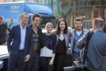 Amsterdam 30 september 2014
Kelly Kruger, Darin Brooks, Kim Matula, Scott Clifton, Ashleigh Brewer en Ferry Doedens uit de Amerikaanse soapserie The Bold and the Beautiful tijdens opnames op de dam in Amsterdam.