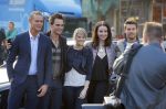 Amsterdam 30 september 2014
Kelly Kruger, Darin Brooks, Kim Matula, Scott Clifton, Ashleigh Brewer en Ferry Doedens uit de Amerikaanse soapserie The Bold and the Beautiful tijdens opnames op de dam in Amsterdam.