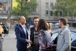 Amsterdam 30 september 2014
Kelly Kruger, Darin Brooks, Kim Matula, Scott Clifton, Ashleigh Brewer en Ferry Doedens uit de Amerikaanse soapserie The Bold and the Beautiful tijdens opnames op de dam in Amsterdam.