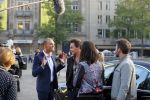 Amsterdam 30 september 2014
Kelly Kruger, Darin Brooks, Kim Matula, Scott Clifton, Ashleigh Brewer en Ferry Doedens uit de Amerikaanse soapserie The Bold and the Beautiful tijdens opnames op de dam in Amsterdam.