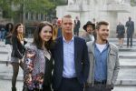Amsterdam 30 september 2014
Kelly Kruger, Darin Brooks, Kim Matula, Scott Clifton, Ashleigh Brewer en Ferry Doedens uit de Amerikaanse soapserie The Bold and the Beautiful tijdens opnames op de dam in Amsterdam.