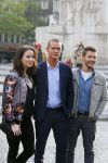 Amsterdam 30 september 2014
Kelly Kruger, Darin Brooks, Kim Matula, Scott Clifton, Ashleigh Brewer en Ferry Doedens uit de Amerikaanse soapserie The Bold and the Beautiful tijdens opnames op de dam in Amsterdam.