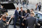 Amsterdam 30 september 2014
Kelly Kruger, Darin Brooks, Kim Matula, Scott Clifton, Ashleigh Brewer en Ferry Doedens uit de Amerikaanse soapserie The Bold and the Beautiful tijdens opnames op de dam in Amsterdam.