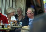 Amsterdam 18 september 2014
Jack Spijkerman op terras met een familielid.