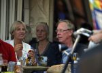 Amsterdam 18 september 2014
Jack Spijkerman op terras met een familielid.