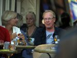Amsterdam 18 september 2014
Jack Spijkerman op terras met een familielid.