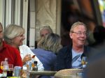 Amsterdam 18 september 2014
Jack Spijkerman op terras met een familielid.