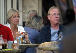 Amsterdam 18 september 2014
Jack Spijkerman op terras met een familielid.