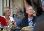 Amsterdam 18 september 2014
Jack Spijkerman op terras met een familielid.
