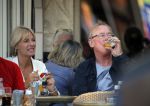 Amsterdam 18 september 2014
Jack Spijkerman op terras met een familielid.