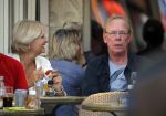 Amsterdam 18 september 2014
Jack Spijkerman op terras met een familielid.