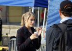 Amsterdam 30 september 2014
Kelly Kruger, Darin Brooks, Kim Matula, Scott Clifton, Ashleigh Brewer en Ferry Doedens uit de Amerikaanse soapserie The Bold and the Beautiful tijdens opnames op de dam in Amsterdam.