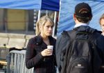 Amsterdam 30 september 2014
Kelly Kruger, Darin Brooks, Kim Matula, Scott Clifton, Ashleigh Brewer en Ferry Doedens uit de Amerikaanse soapserie The Bold and the Beautiful tijdens opnames op de dam in Amsterdam.