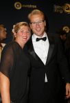 Amsterdam 16 oktober 2014
Uitreiking gouden televizierring in Carre. 
Leo Alkemade en partner