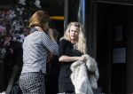 Amsterdam 15 oktober 2014
Maria Kooistra op terras met Kristina Bozilovic voor intervieuw in de talkies