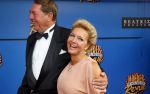 Utrecht 21 september 2014
Premiere moeder ik wil bij de revue in het beatrixtheater.
Mariska v Kolck en vriend Hans Hugenholz