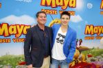 Amsterdam 5 oktober 2014
Premiere Maya de Bij in pathe arena. Martijn Krabbe met zijn kinderen Bickel Jasmijn Achillesen Michelle