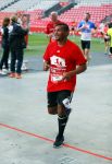 Amsterdam 12 oktober 2014
Rene Froger loopt met zoon Danny beste vriend Frank Schmitt de ajax loop ter voorbereiding op de New York marathon. Nordin Wooter