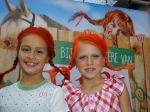 Amstelveen 5 oktober 2014
Premiere Pippi Langkous in de schouwburg van Amstelveen.
2 meisjes met pippi kapsel