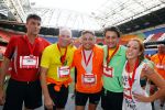 Amsterdam 12 oktober 2014
Rene Froger loopt met zoon Danny beste vriend Frank Schmitt de ajax loop ter voorbereiding op de New York marathon.