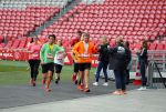 Amsterdam 12 oktober 2014
Rene Froger loopt met zoon Danny beste vriend Frank Schmitt de ajax loop ter voorbereiding op de New York marathon.
