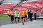 Amsterdam 12 oktober 2014
Rene Froger loopt met zoon Danny beste vriend Frank Schmitt de ajax loop ter voorbereiding op de New York marathon.