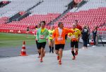 Amsterdam 12 oktober 2014
Rene Froger loopt met zoon Danny beste vriend Frank Schmitt de ajax loop ter voorbereiding op de New York marathon.