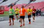 Amsterdam 12 oktober 2014
Rene Froger loopt met zoon Danny beste vriend Frank Schmitt de ajax loop ter voorbereiding op de New York marathon.