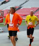 Amsterdam 12 oktober 2014
Rene Froger loopt met zoon Danny beste vriend Frank Schmitt de ajax loop ter voorbereiding op de New York marathon.