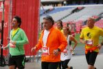Amsterdam 12 oktober 2014
Rene Froger loopt met zoon Danny beste vriend Frank Schmitt de ajax loop ter voorbereiding op de New York marathon.
