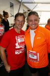 Amsterdam 12 oktober 2014
Rene Froger loopt met zoon Danny beste vriend Frank Schmitt de ajax loop ter voorbereiding op de New York marathon. Ronald de Boer