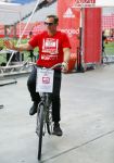 Amsterdam 12 oktober 2014
Rene Froger loopt met zoon Danny beste vriend Frank Schmitt de ajax loop ter voorbereiding op de New York marathon. Ronald de Boer