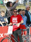 Amsterdam 12 oktober 2014
Rene Froger loopt met zoon Danny beste vriend Frank Schmitt de ajax loop ter voorbereiding op de New York marathon.