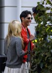 Hamburg 3 oktober 2014
Sylvie Meis verlaat haar appartement met haar nieuwe vriend Samuel Deutsch om te gaan lunchen in een restaurant.