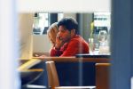 Hamburg 3 oktober 2014
Sylvie Meis verlaat haar appartement met haar nieuwe vriend Samuel Deutsch om te gaan lunchen in een restaurant.