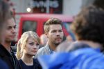 Amsterdam 30 september 2014
Kelly Kruger, Darin Brooks, Kim Matula, Scott Clifton, Ashleigh Brewer en Ferry Doedens uit de Amerikaanse soapserie The Bold and the Beautiful tijdens opnames op de dam in Amsterdam.