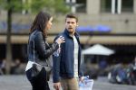 Amsterdam 30 september 2014
Kelly Kruger, Darin Brooks, Kim Matula, Scott Clifton, Ashleigh Brewer en Ferry Doedens uit de Amerikaanse soapserie The Bold and the Beautiful tijdens opnames op de dam in Amsterdam.