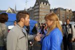 Amsterdam 30 september 2014
Kelly Kruger, Darin Brooks, Kim Matula, Scott Clifton, Ashleigh Brewer en Ferry Doedens uit de Amerikaanse soapserie The Bold and the Beautiful tijdens opnames op de dam in Amsterdam.