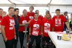Amsterdam 12 oktober 2014
Rene Froger loopt met zoon Danny beste vriend Frank Schmitt de ajax loop ter voorbereiding op de New York marathon. Siem de Jong op Krukken Ronald de Boer Edwin v d Sar Nordin Wooter Tarik Oulida Wim Jonk