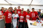 Amsterdam 12 oktober 2014
Rene Froger loopt met zoon Danny beste vriend Frank Schmitt de ajax loop ter voorbereiding op de New York marathon. Siem de Jong op Krukken Ronald de Boer Edwin v d Sar Nordin Wooter Tarik Oulida Wim Jonk