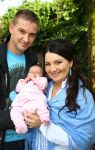 Nijmegen, 18 Oktober 2014
Sieneke met haar man Jan en baby Rosalie van 6 weken oud.
Foto Peter Smulders BV