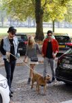 Hamburg 3 oktober 2014
Sylvie Meis verlaat haar appartement met haar nieuwe vriend Samuel Deutsch om te gaan lunchen in een restaurant.