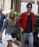 Hamburg 3 oktober 2014
Sylvie Meis verlaat haar appartement met haar nieuwe vriend Samuel Deutsch om te gaan lunchen in een restaurant.