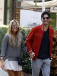 Hamburg 3 oktober 2014
Sylvie Meis verlaat haar appartement met haar nieuwe vriend Samuel Deutsch om te gaan lunchen in een restaurant.