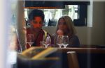 Hamburg 3 oktober 2014
Sylvie Meis verlaat haar appartement met haar nieuwe vriend Samuel Deutsch om te gaan lunchen in een restaurant.