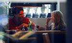 Hamburg 3 oktober 2014
Sylvie Meis verlaat haar appartement met haar nieuwe vriend Samuel Deutsch om te gaan lunchen in een restaurant.