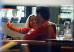 Hamburg 3 oktober 2014
Sylvie Meis verlaat haar appartement met haar nieuwe vriend Samuel Deutsch om te gaan lunchen in een restaurant.