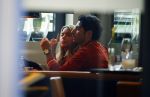 Hamburg 3 oktober 2014
Sylvie Meis verlaat haar appartement met haar nieuwe vriend Samuel Deutsch om te gaan lunchen in een restaurant.